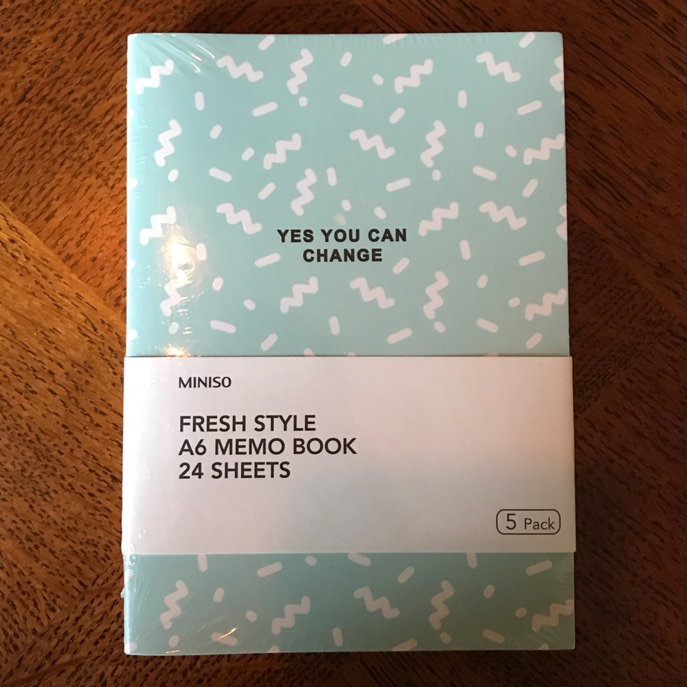 Fresh Style A6 Memo Book 24 sheets (5 Pack)